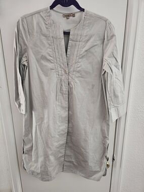 Yuka Light Gray Tunic Top